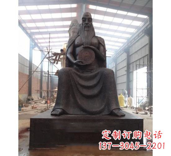 太原伏羲铜雕塑,精雕细琢的精美艺术品