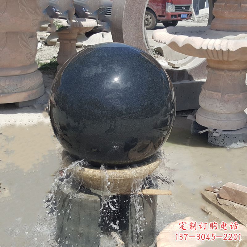 太原福建风水石球雕塑