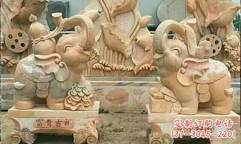 太原祥和典雅 富贵吉祥大象石雕