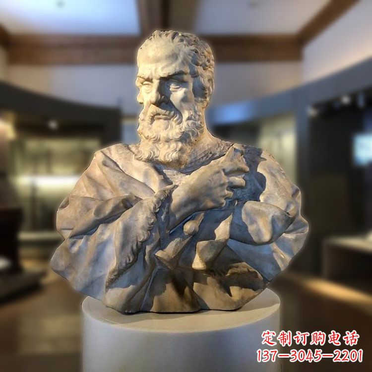 太原伽利略头像雕塑--精致定制