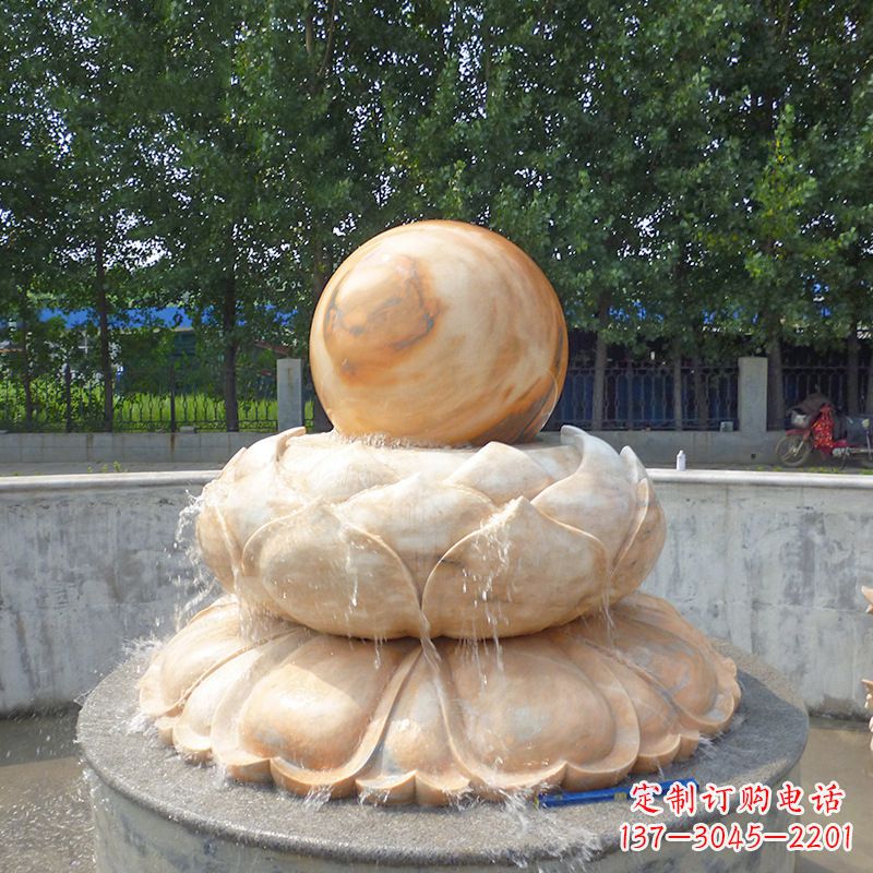 太原高档石制风水球雕塑让您的空间充满风水之力