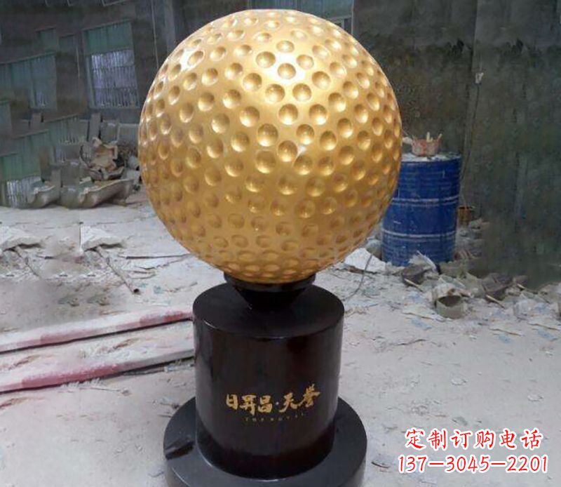 太原精致高尔夫球铜雕