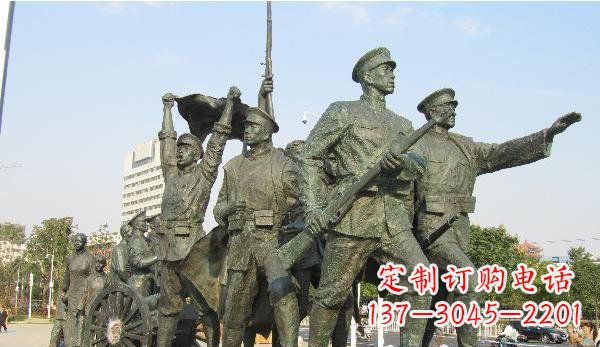 太原纪念革命先烈的战士雕塑