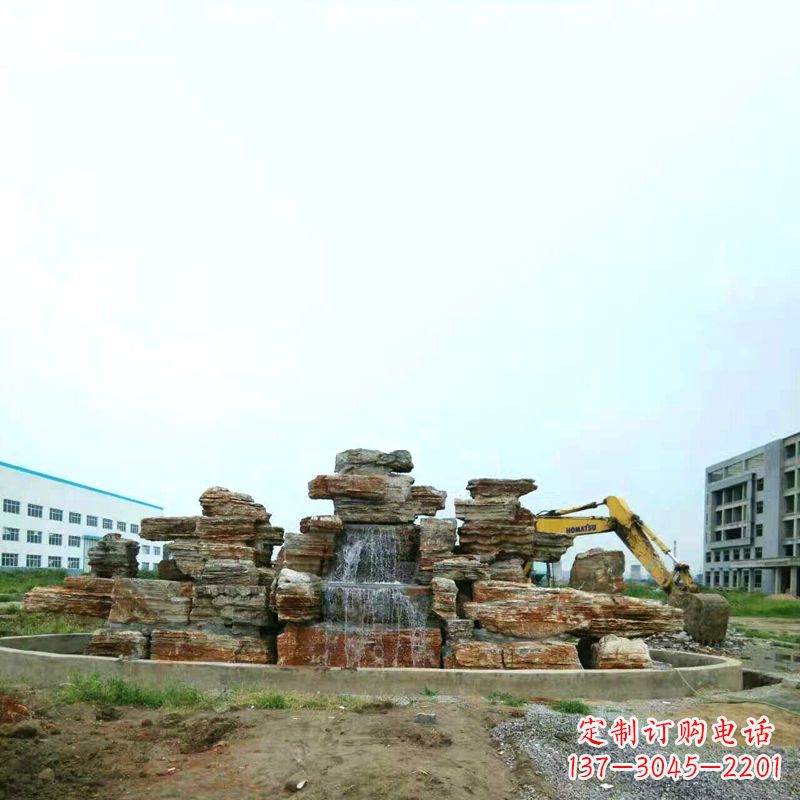 太原高雅精致的千层石假山雕塑