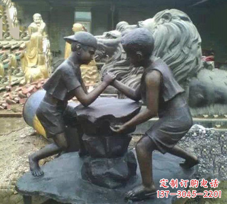 太原非凡童趣,精致儿童铜雕
