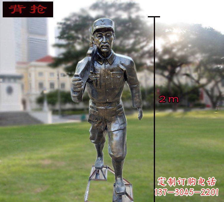 太原中领雕塑英勇勇士铜雕