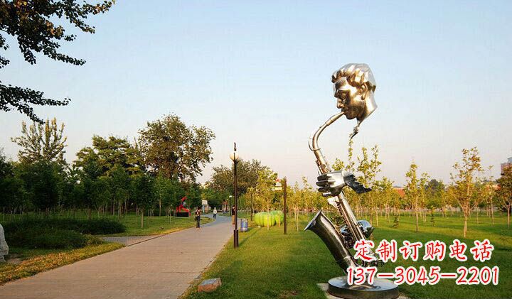 太原不锈钢萨克斯抽象雕塑