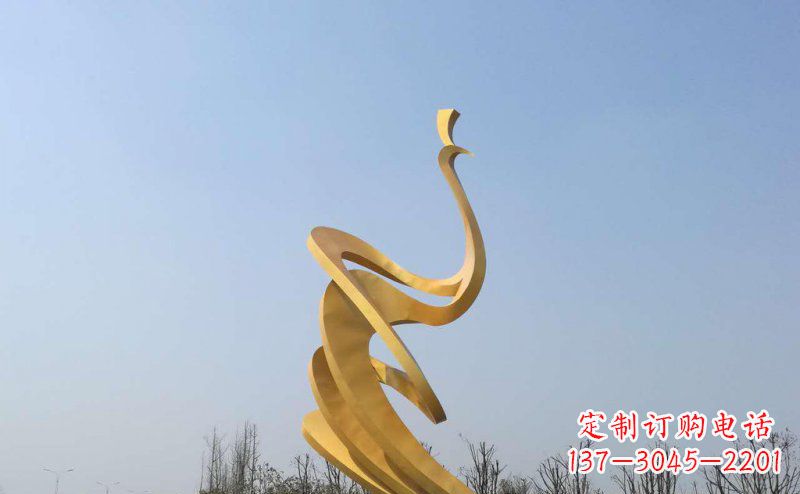 太原抽象凤凰不锈钢雕塑