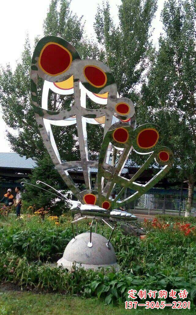 太原现代艺术不锈钢蝴蝶雕塑