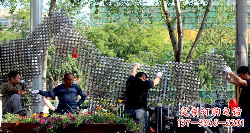 太原中领雕塑 - 动物抽象不锈钢雕塑