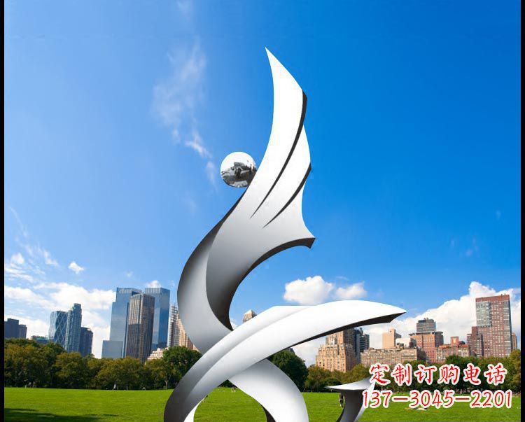 太原优雅贵族不锈钢凤凰雕塑