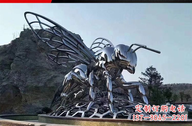太原优雅活泼的不锈钢大型蚂蚁雕塑
