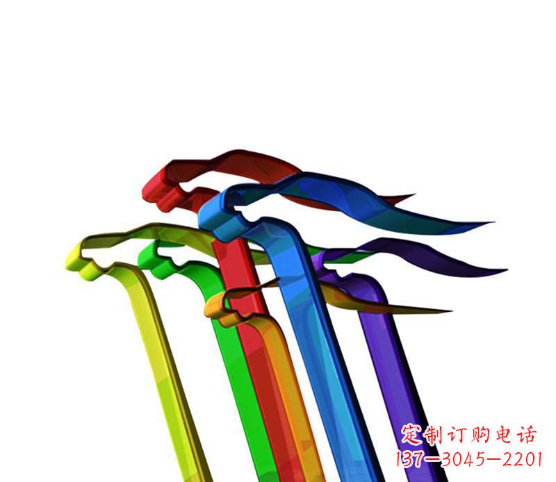 太原公园不锈钢飞翔飘带景观雕塑