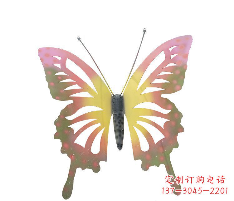 太原梦幻缤纷不锈钢蝴蝶摆件雕塑