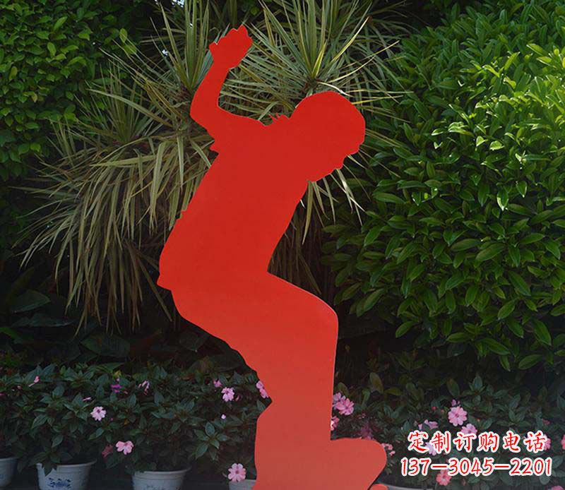太原不锈钢男孩滑板雕塑