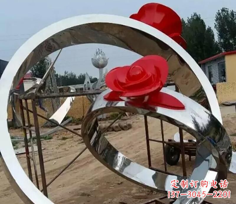 太原精致的不锈钢戒指雕塑