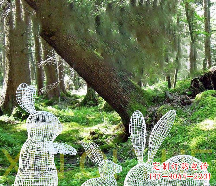 太原精美兔子雕塑,点缀你的公园