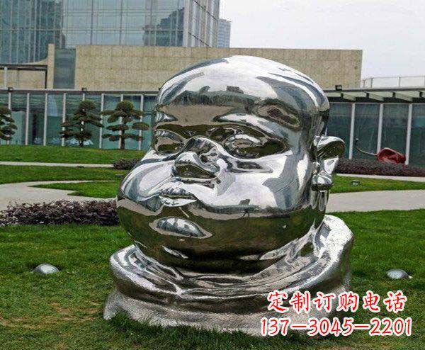 太原儿童不锈钢头像雕塑