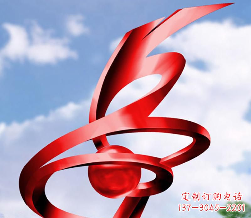 太原公园装饰不锈钢指环雕塑