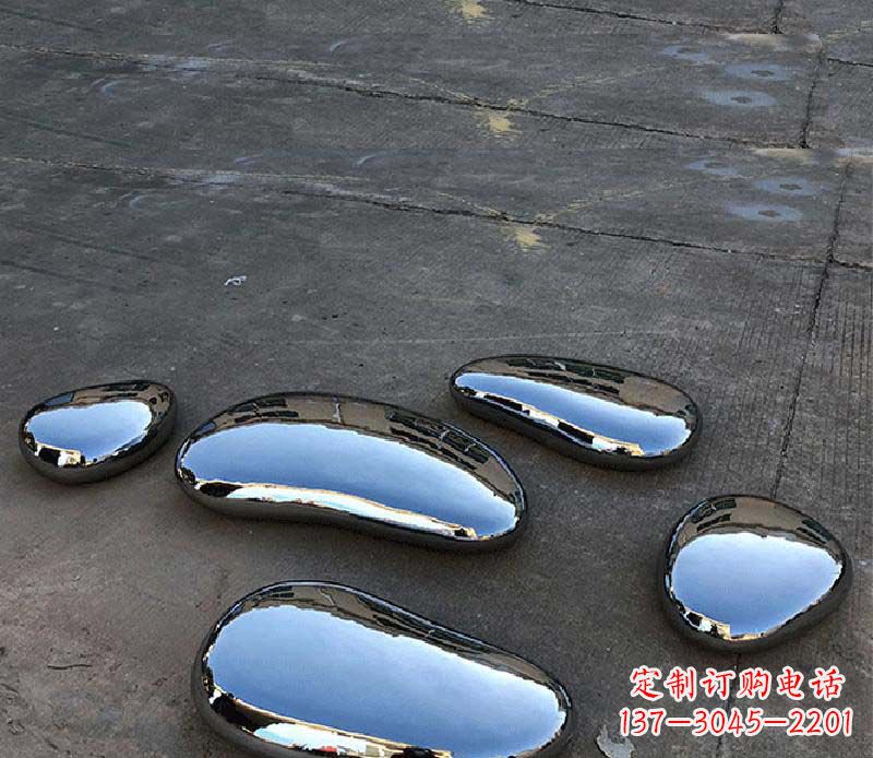 太原不锈钢水滴景观雕塑美轮美奂,营造自然灵动