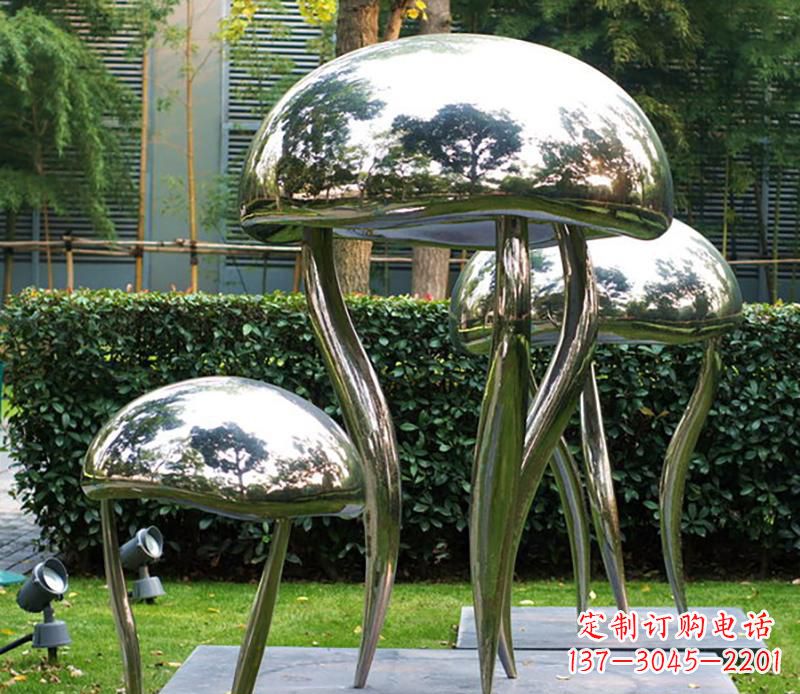 太原艺术水母不锈钢雕塑