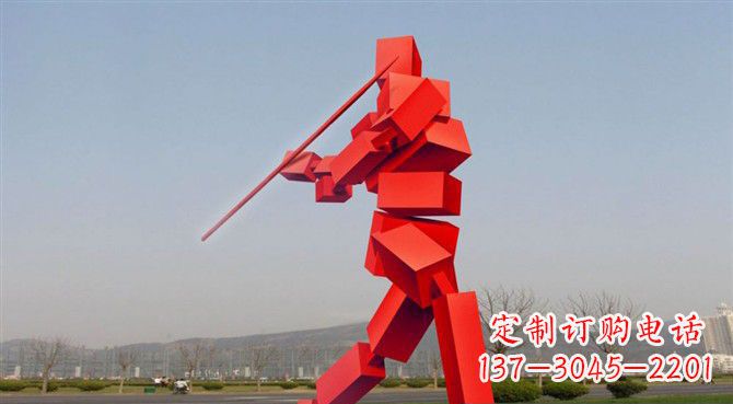 太原定制不锈钢标枪雕塑
