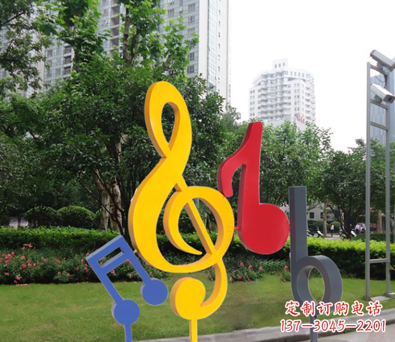 太原不锈钢音符雕塑-引领您的心情旋律