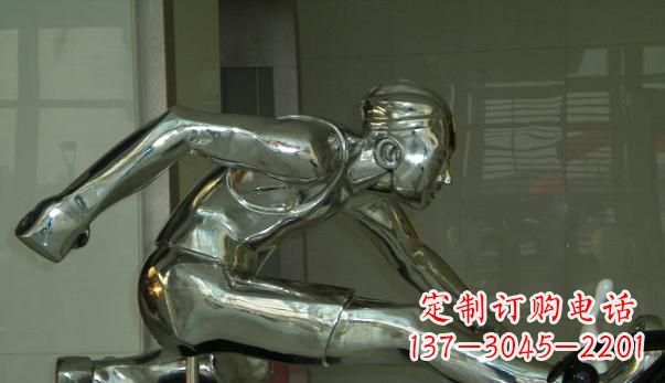 太原不锈钢运动员雕塑