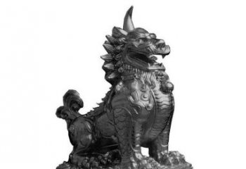 太原独角兽铜雕塑，精美细腻传统工艺