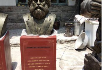 太原欣赏历史，珍藏马克思头像雕塑