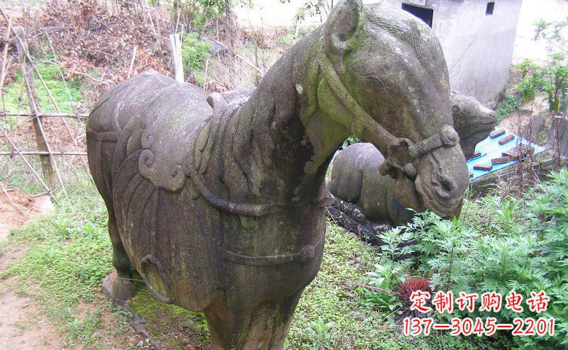 太原公园抽象马动物铜雕