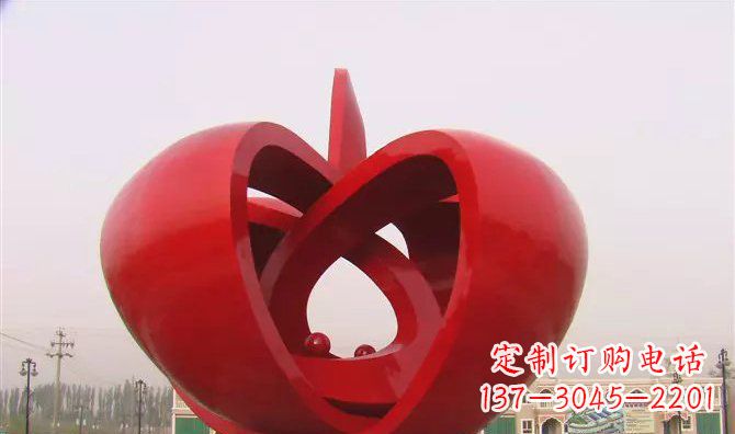 太原果实不锈钢雕塑
