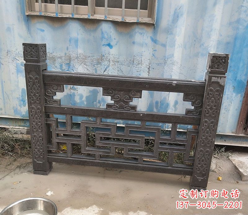 太原集乐馆大理石栏板雕塑