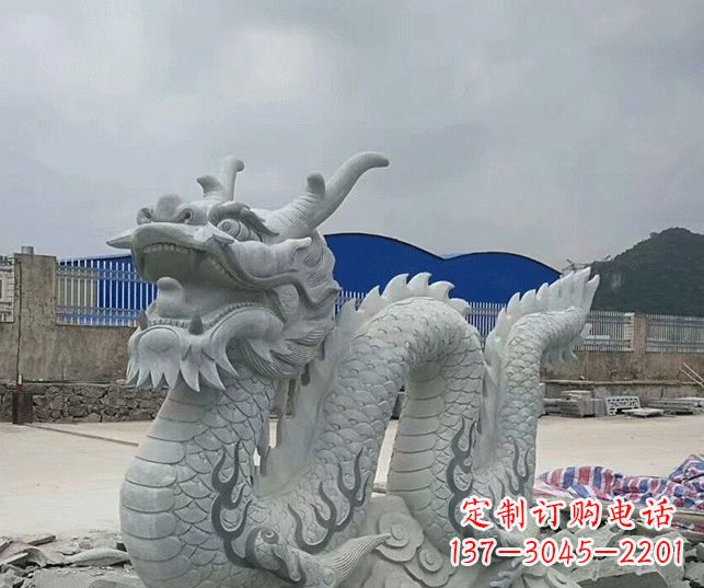 太原大理石生肖龙景观石雕