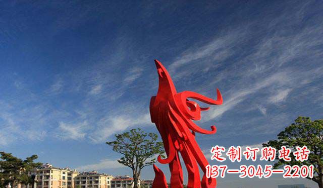 太原精美不锈钢凤凰雕塑