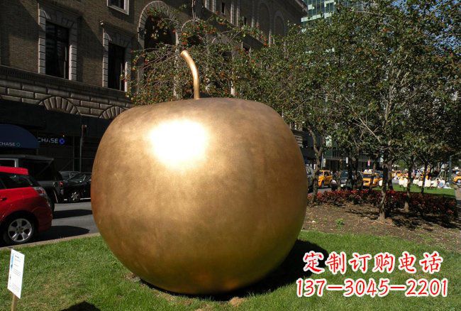 太原大型铜雕苹果雕塑