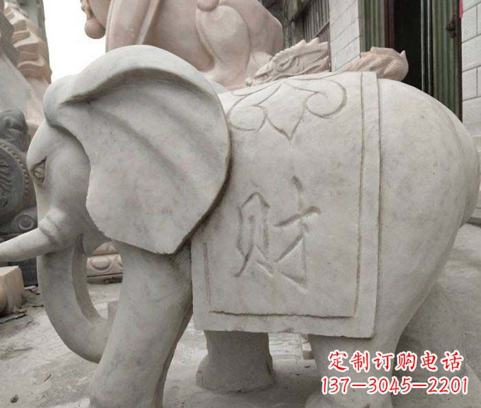 太原大理石大象雕塑
