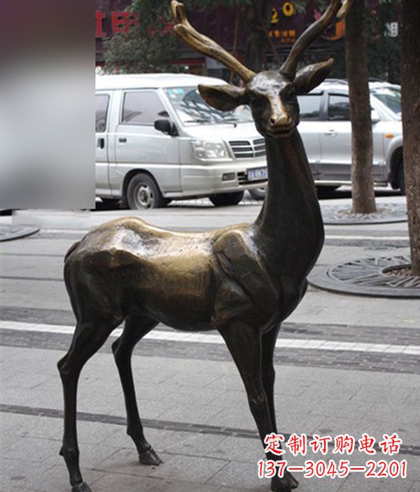太原高品质鹿铜雕塑,给室内外环境带来新气象