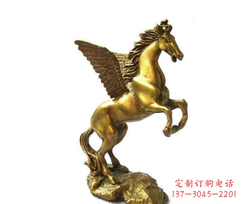 太原公园飞马动物铜雕