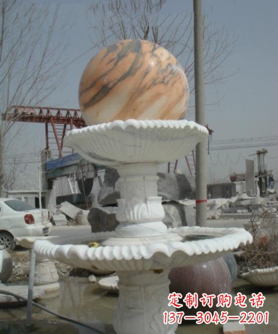 太原公园风水球石雕