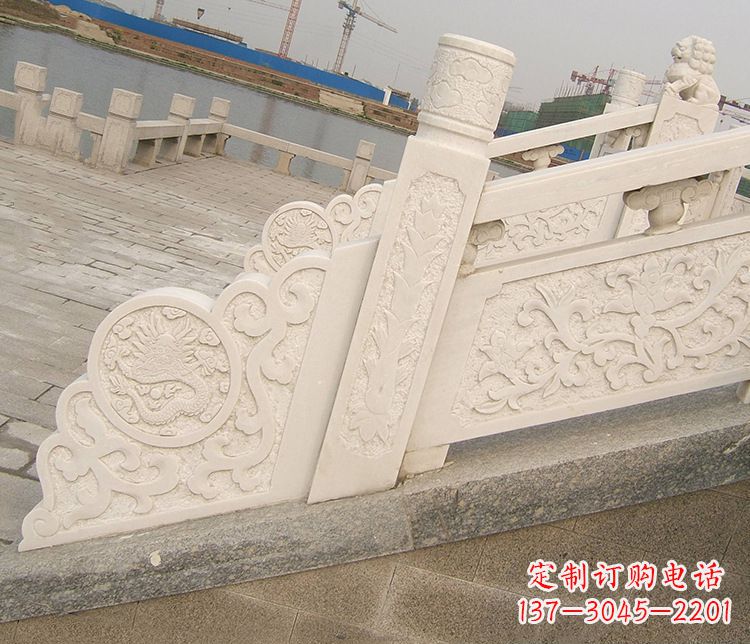 太原公园汉白玉栏板景观石雕 (2)