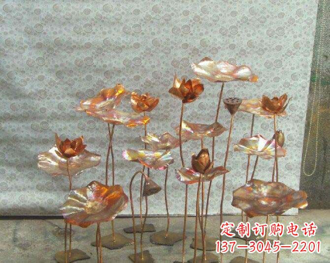 太原荷花风情铜雕