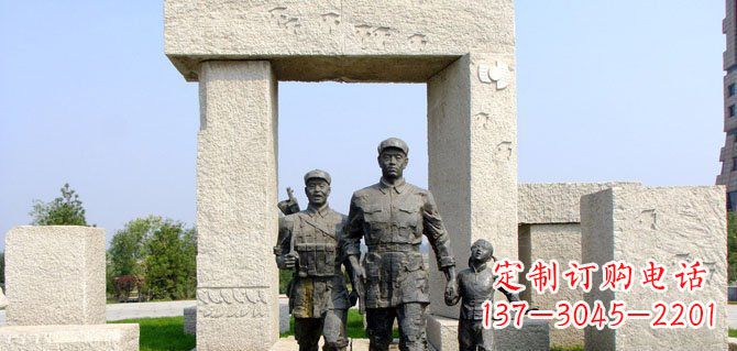 太原纪念红军的铜雕制品
