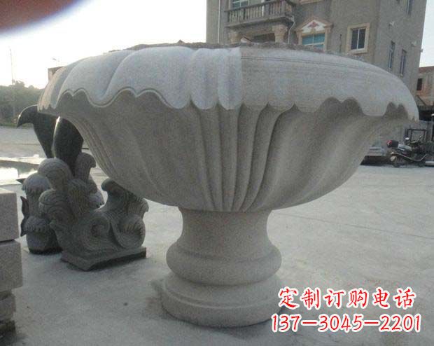 太原高端大理石花盆雕塑