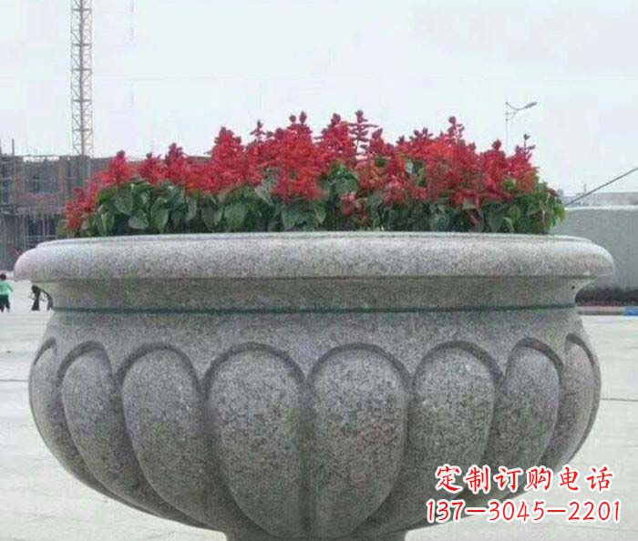 太原精美大理石花盆雕塑