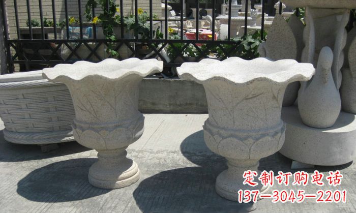 太原大理石花盆雕塑