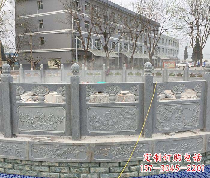 太原公园景观大理石栏板雕塑
