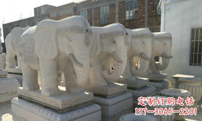 太原缅甸大理石缅甸大象雕塑