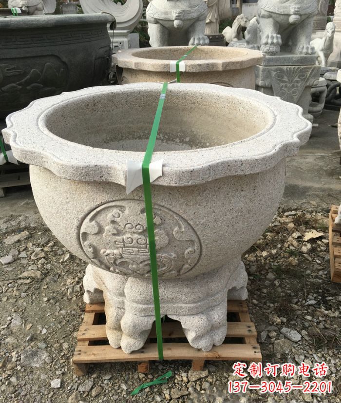 太原高品质大理石水缸雕塑