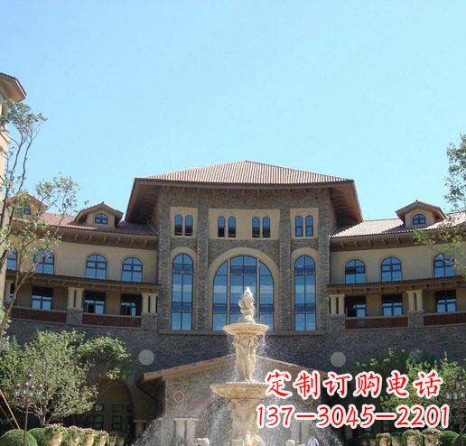 太原定制欧式古典喷泉大理石雕塑